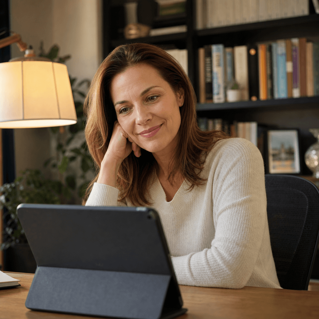 Physician on a video consult reviewing a patient case