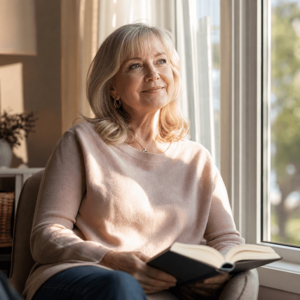 Member at home reviewing a follow-up message from their physician